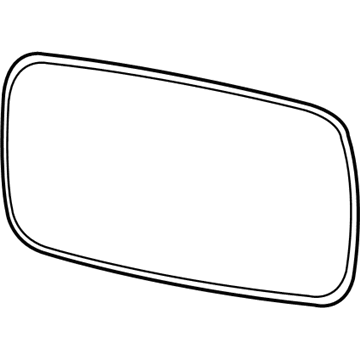 BMW 51167028437 Mirror Glass, Heated, Plane, Left