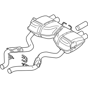 2010 BMW M3 Muffler - 18107840790