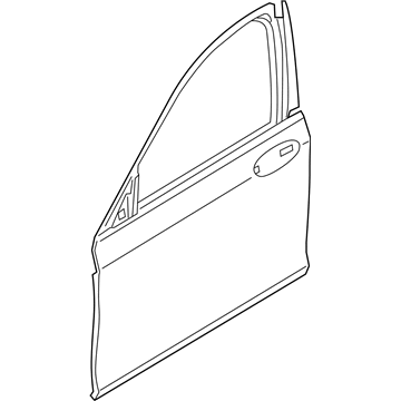 BMW 41517423700 Door Front Right, Aluminium