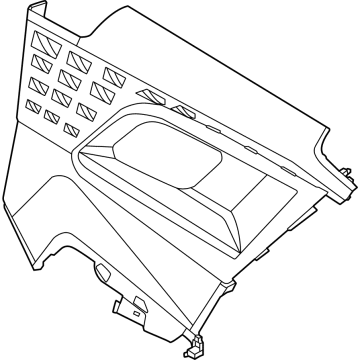 BMW 51425A32154 LATERAL TRIM PANEL, RIGHT