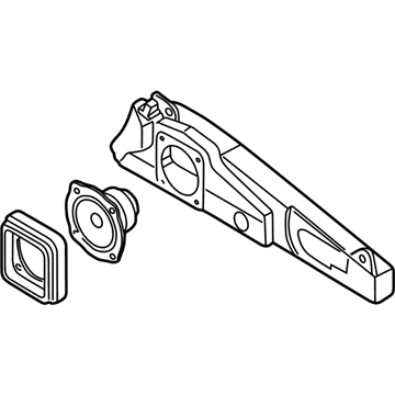 BMW 65138369065 Left Front Door Loudspeaker Box