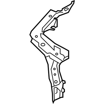 BMW 41007284101 Supporting Strut,Whl House, Interior Left