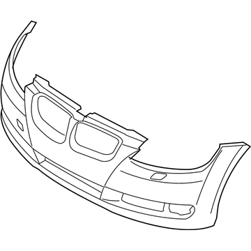 BMW 51117181308 Panel, Bumper, Primed, Front