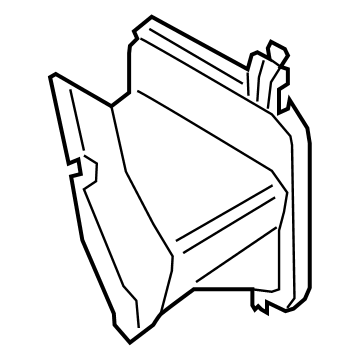 BMW 51748068601 AIR DUCT, EXTERIOR RADIATOR