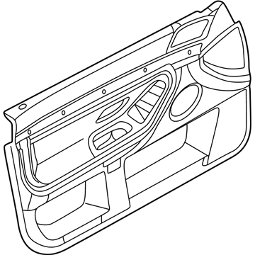 BMW 51418250665 Door Trim Panel, Front Left