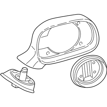 BMW Z3 Side View Mirrors - 51168397039