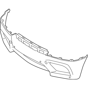 BMW 51117205908 Panel, Bumper, Primed, Front