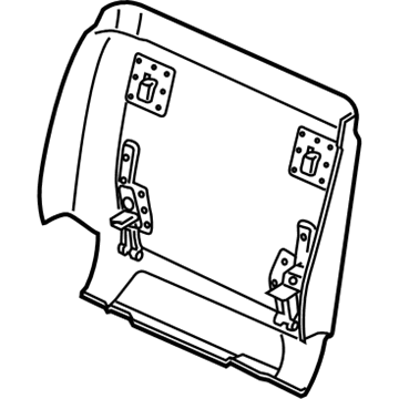 BMW 52108062303 Rear Panel, Comfort Seat, Bottom