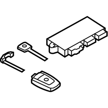 BMW 51210037276 Set Of Keys With Cas Control Unit