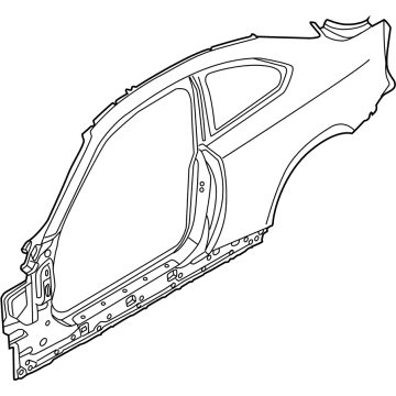 BMW 41009626236 BODY-SIDE FRAME RIGHT