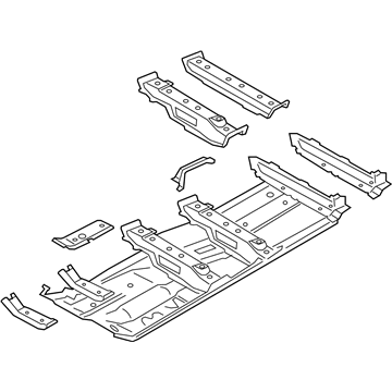 2016 BMW 740i Floor Pan - 41007401641