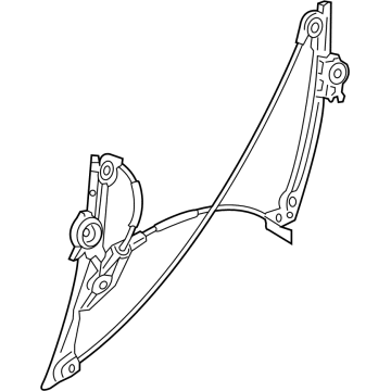 BMW 51355A41AD1 WINDOW LIFTER WITHOUT MOTOR