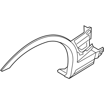 BMW 51773417080 Trim Pce Front Right Wheel Well, Primed