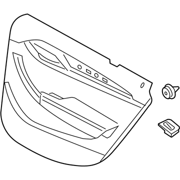 BMW 51427327234 Door Lining Vynil Rear Right