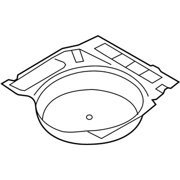 BMW 51477137461 Trim Panel Spare-Wheel Recess