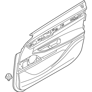 BMW 51417448470 DOOR PANEL, LEATHER, FRONT R