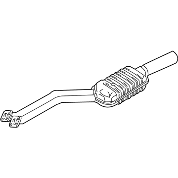 2002 BMW 525i Exhaust Resonator - 18107504978