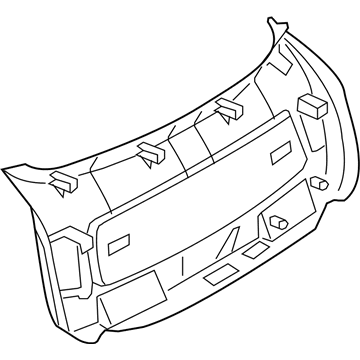 BMW 51497396133 TRIM PANEL, TRUNK LID, CENTE