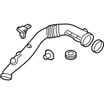 BMW 13717583726 Air Duct Without Air Mass Meter