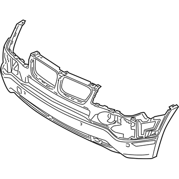 BMW 51113445878 Trim Panel, Bumper, Front