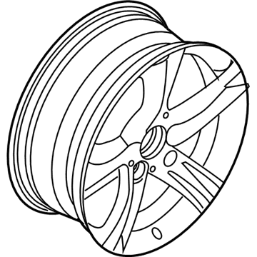 BMW 36116796242 Disc Wheel, Light Alloy, Reflex-Silber