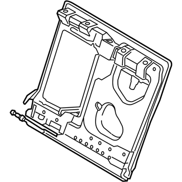 BMW 52209162805 Backrest Frame, Through-Loading, Left