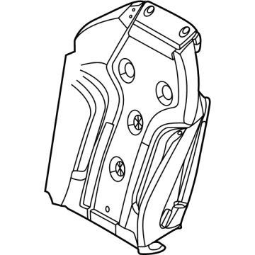 BMW 52108094817 FOAM PADDING, BACKREST, LEFT