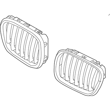 BMW 51118056325 Grille, Front, Left