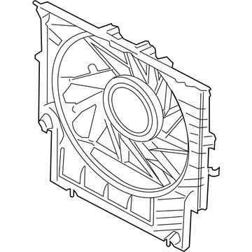 BMW X3 Fan Shroud - 17427560768