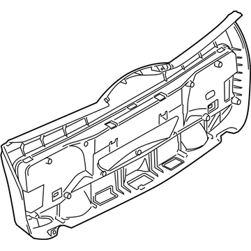 BMW 51497140647 LOWER TAIL LID TRIM PANEL