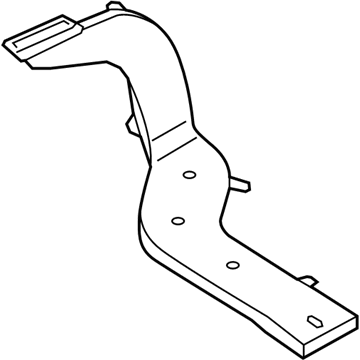 BMW 64227213300 Air Duct, B-Pillar, Inner Right