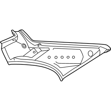 BMW 41007044632 Right Interior Column C