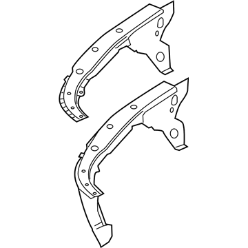 BMW 41107204051 Wheel Housing Strut, Front Left