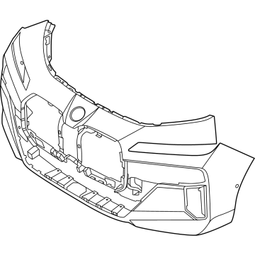 BMW 51115A52CF2 TRIM COVER, BUMPER, PRIMED