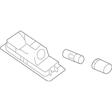 BMW 63267165735 Registration Plate Lamp