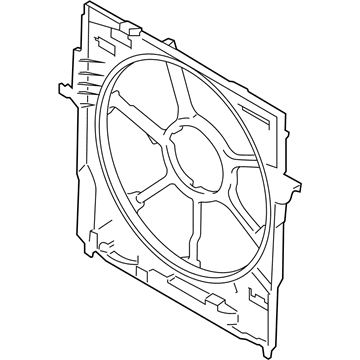 2014 BMW 740i Fan Shroud - 17427612453