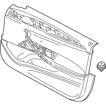 BMW 51417476813 Door Trim Panel, Front Left