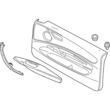 BMW 51417234297 Door Lining Leather Left