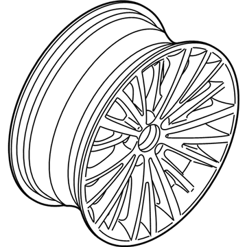 BMW 36116856219 Disc Wheel, Light Alloy, Bright-Turned