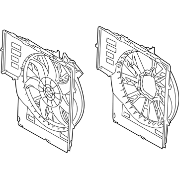 2004 BMW X5 Cooling Fan Assembly - 17427521767