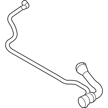 2009 BMW 535i Coolant Reservoir Hose - 17127560968