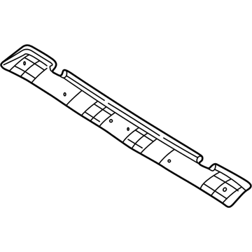 BMW 51498194672 Upper Rear Window Frame Trim Panel