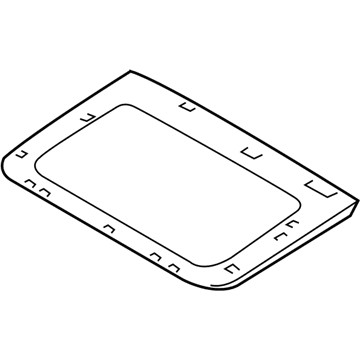 BMW 54107409166 Glass Sunroof Panel, Illuminated, Front