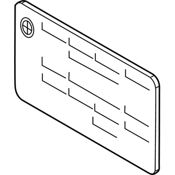 BMW 71227546830 Label "Premium Fuel Unleaded"