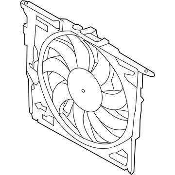 BMW M6 A/C Condenser Fan - 17422283923