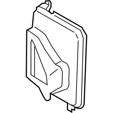 BMW 51748070214 AIR DUCT, EXTERIOR RADIATOR