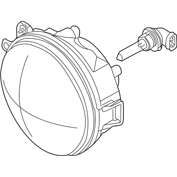 BMW 63128377303 Headlight, High Beam