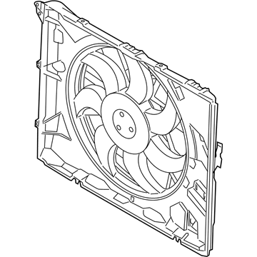 BMW M3 Radiator fan - 17112283621