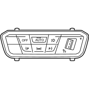 BMW 61315A16B01 CONTROL ELEMENT LIGHT