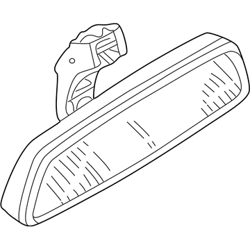 BMW 51167114428 Interior Mirror, Manual / Led